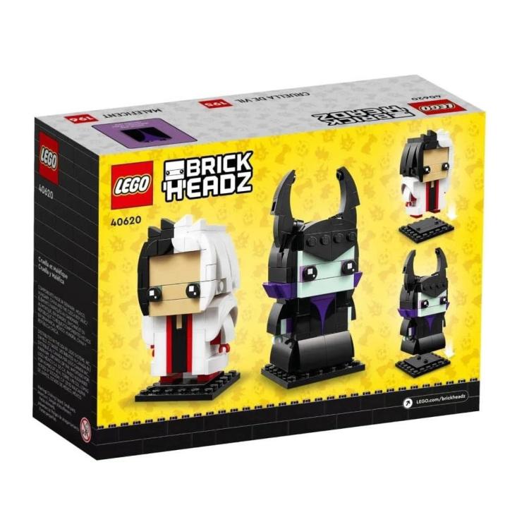 Lego - Brickheadz 40620 Disney Villains (Cruella De Vil & Maleficent) 195 Teile + 196 Teile
