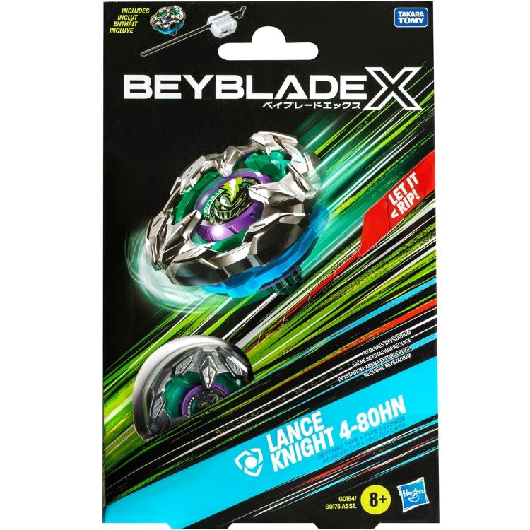 Hasbro - Beyblade X - Starter Pack Kreisel (Lance Knight 4-80Hn) 1 Kreisel (G0184)