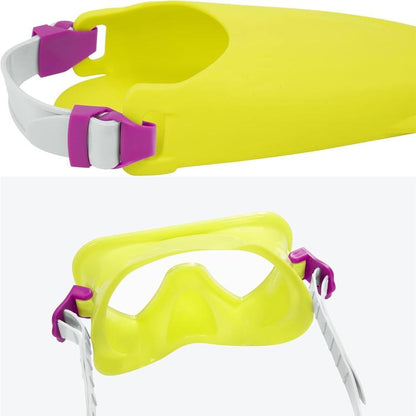 BESTWAY - SNORKELING MASK SET WITH SNORKEL AND FINS FOR CHILDREN 3+ YEARS