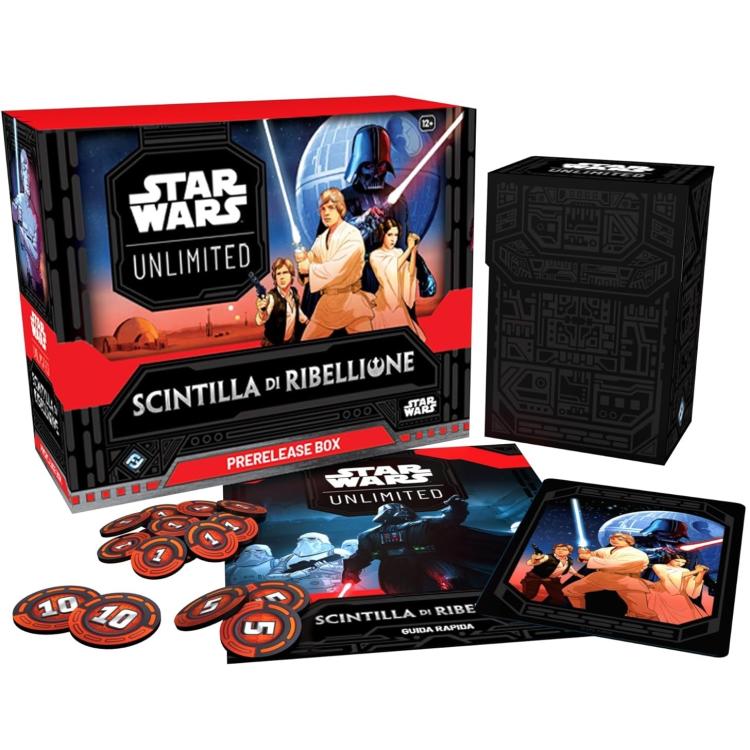Star Wars Unlimited Funke der Rebellion Prerelease Box Cioco Karten Kartenspiel