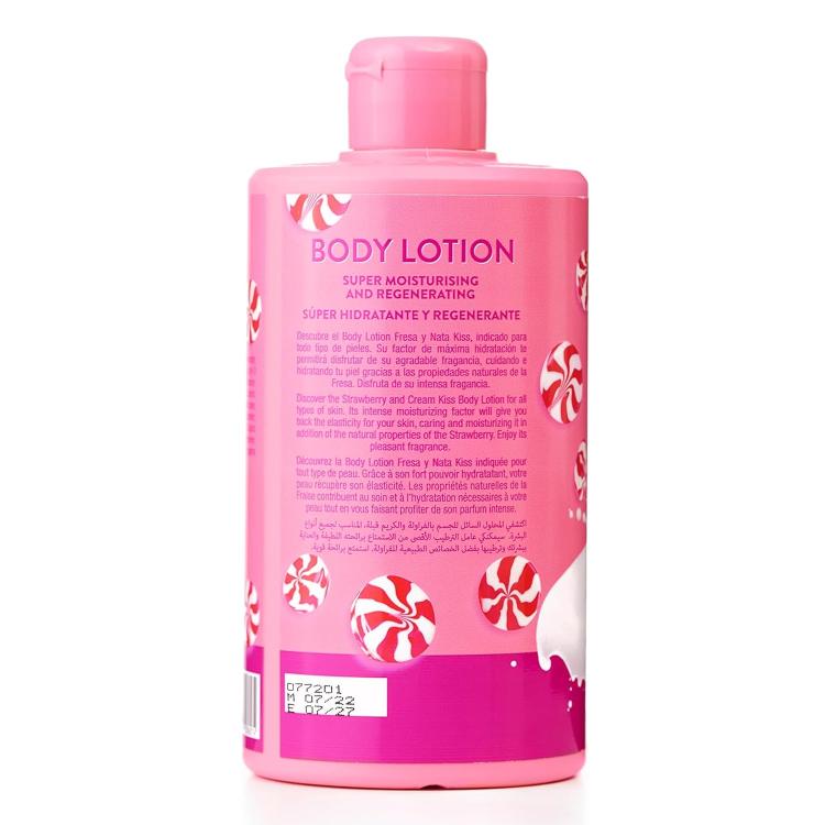 Tulipan Negro Bodylotion Feuchtigkeitscreme (Kuss Sahne & Erdbeere) 400ml