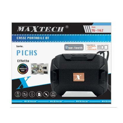 TRAGBARER LAUTSPRECHER 10W BLUETOOTH UKW-RADIO SD USB MP3 SMARTPHONE LAUTSPRECHER LED tg-162