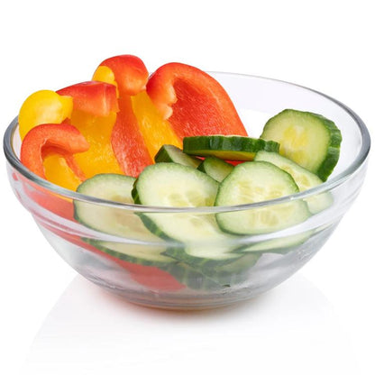 Set 3tlg. Schalen Glas Vorspeise Dipschalen Saucen Aperitif Salatschale Ø7.5Cm