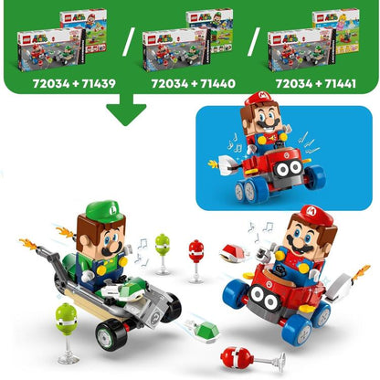Lego - Super Mario Kart 72034 (Baby Mario Vs Baby Luigi) Set mit Figuren 321 Teile 8+