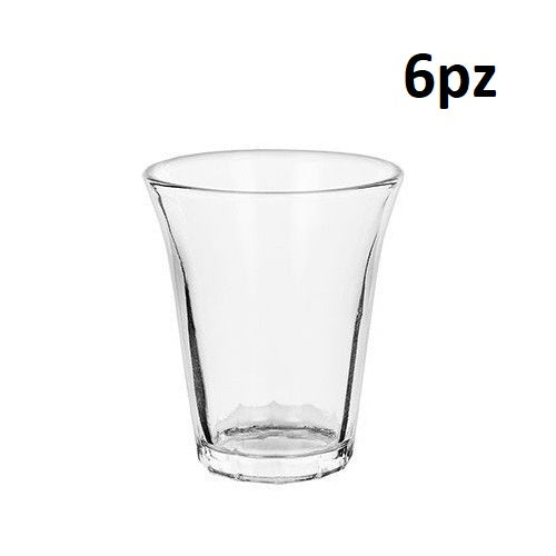 6er-Set Kaffeetassen Espressotassen transparentes Glas Shot Gläser