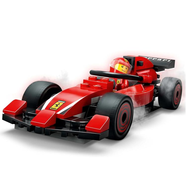 Lego - City 60443 (Boxenstopp und Mechaniker mit Ferrari F1 Monoposto) Set 322 Teile - 6+