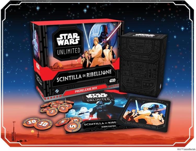 Star Wars Unlimited Funke der Rebellion Prerelease Box Cioco Karten Kartenspiel