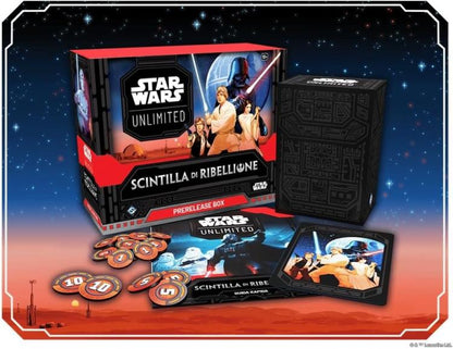 Star Wars Unlimited Funke der Rebellion Prerelease Box Cioco Karten Kartenspiel