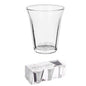 Set of 6 Clear Glass Espresso Cups Shot Glasses