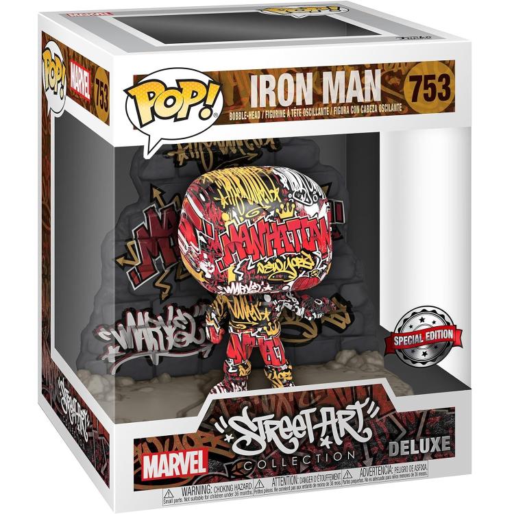 Funko Pop! Marvel Street Art Collection Deluxe - Iron Man (753) Sonderausgabe
