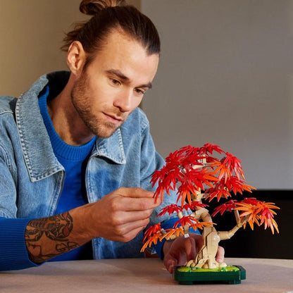 Lego - Blumen 10348 Botanicals Bonsai-Baum Japanischer Roter Ahorn - Set 474Teile 18+