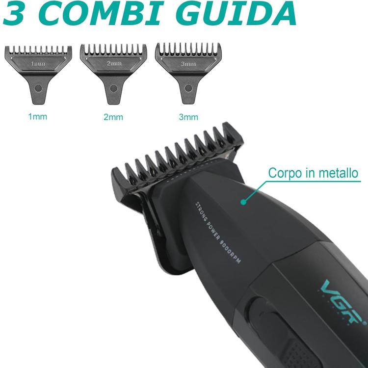 Vgr Salon Series V-906 Regolabarba Rasoio Trimmer Regola Barba SuperZero Display