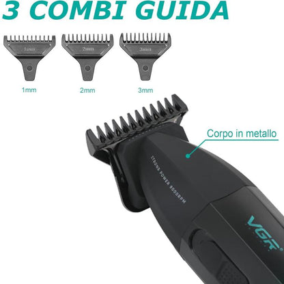 Vgr Salon Series V-906 Regolabarba Rasoio Trimmer Regola Barba SuperZero Display