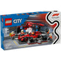 Lego - City 60443 (Pit Stop and Mechanics with Ferrari F1 Race Car) Set 322Pcs - 6+