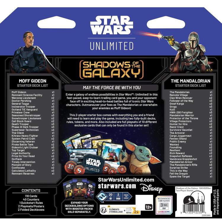 Star Wars Unlimited (Shadows Of The Galaxy) Starter Set 2 Spieler Cioco Karten