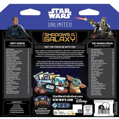 Star Wars Unlimited (Shadows Of The Galaxy) Starter Set 2 Spieler Cioco Karten