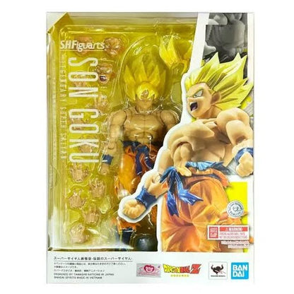 Bandai S.H. Figuarts - Dragon Ball Z: Son Goku (Legendärer Super-Saiyajin) - Sammler-Actionfigur 15 cm
