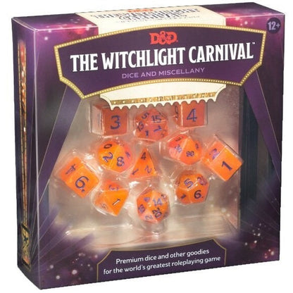 Dungeons & Dragons - The Witchlight Carnival Würfelset und Zubehör - Rollenspiel-Würfelset