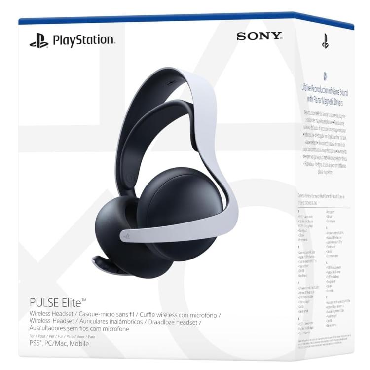 Sony Pulse Elite Playstation 5 Wireless-Kopfhörer mit Mikrofon PS5 Headset (Weiß)