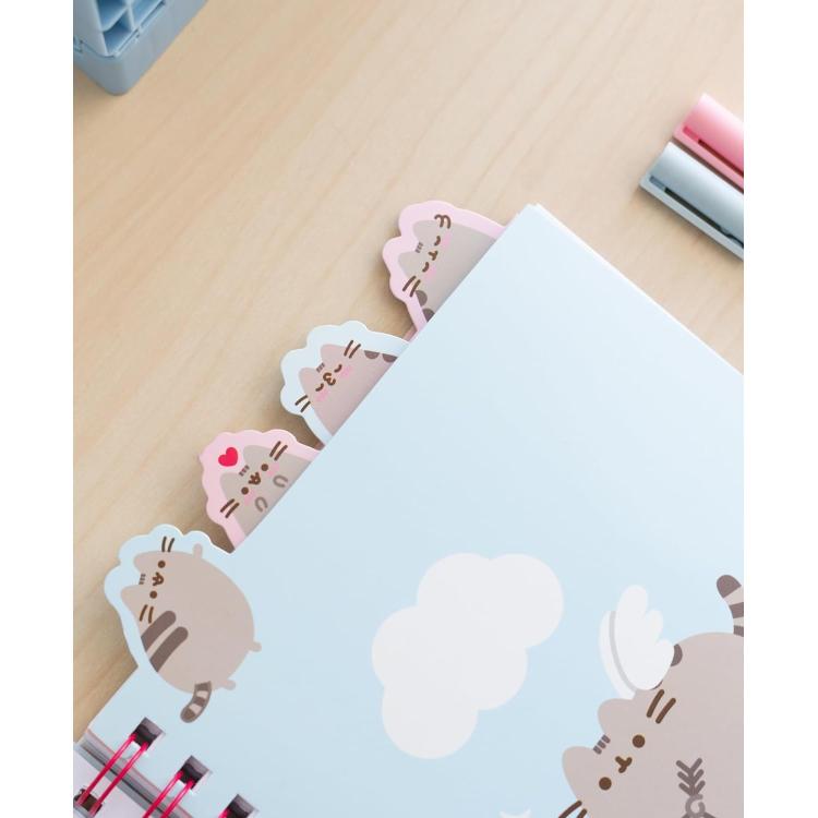 Notizbuch A5 (Pusheen the Cat Purrfect) Love Collection Ringbuch Gepunktet Unterteilt in Abschnitte mit 4 Trennern und Weichem Einband, 160 Seiten | Schulbedarf, Persönliches Tagebuch