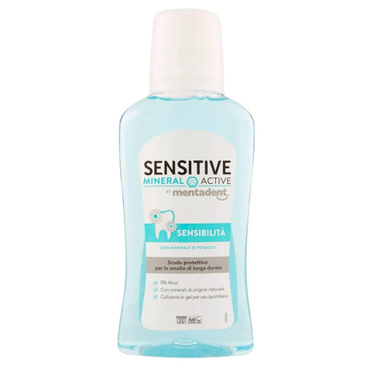Mentadent Mundspülung Sensitive Mineral Active Schutz für empfindliche Zähne 300ml