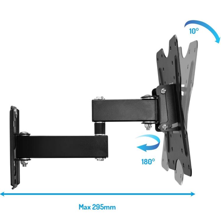 Vultech Lite TV-Wandhalterung Monitorhalterung Gelenkarm Neigbar 23"-43"