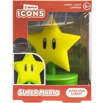 Paladone Schreibtischlampe 3D Super Mario Stern-Licht 006 Nacht-Nachtlicht