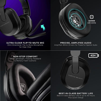 Turtle Beach Stealth 500 Cuffie Gaming Wireless+Bluetooth Per Pc Ps5 Ps4 Switch