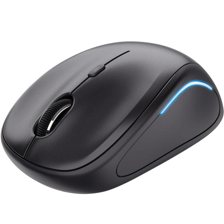 Trust Maus Yvi FX Beleuchtete LED RGB Kabellose Beidhändige Optische 1600 DPI Schwarz