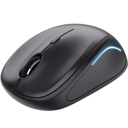 Trust Maus Yvi FX Beleuchtete LED RGB Kabellose Beidhändige Optische 1600 DPI Schwarz