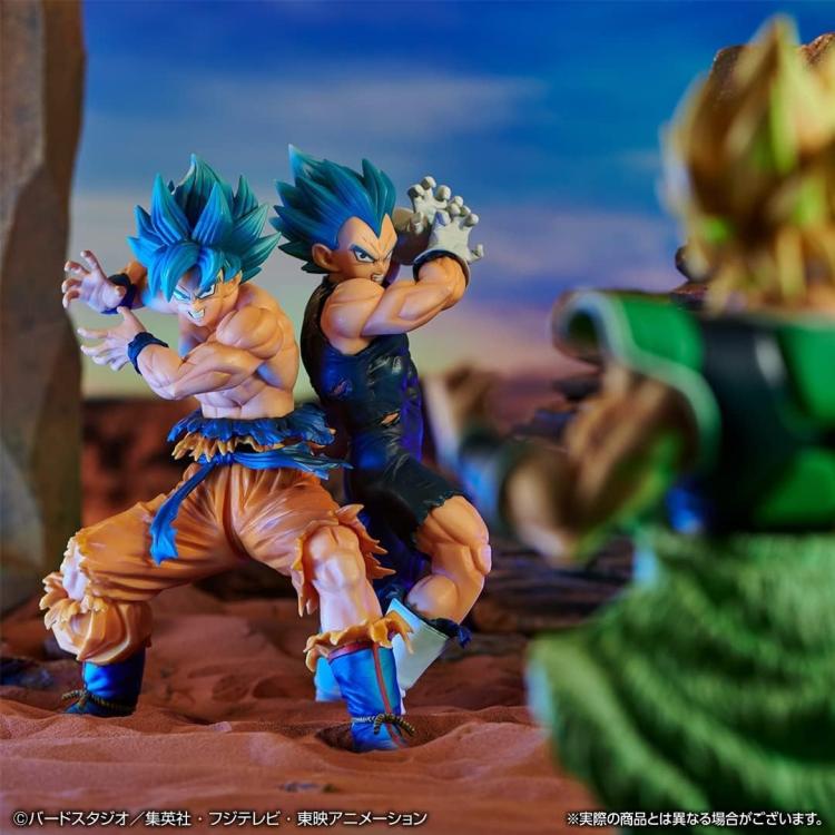 Bandai Dragon Ball Ichibansho Figur Super Saiyajin Gott Son Goku & SSGSS Vegeta 21cm