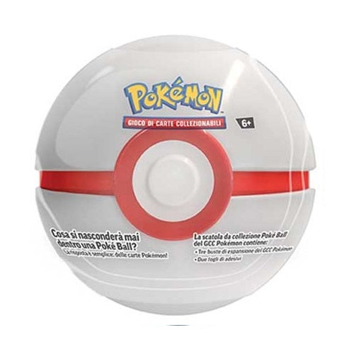 Pokémon Pokéball Tin (Best Of 2021) TCG GCC Karten Ita (Kugel A24 Weiß/Rot)