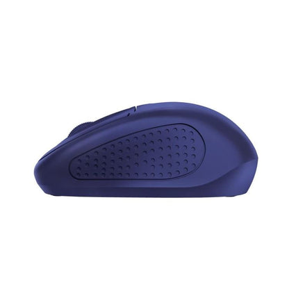 Trust Mouse Primo Kabellos Kompakt Beidhändig Optisch 1600 DPI Dunkel Matt Blau