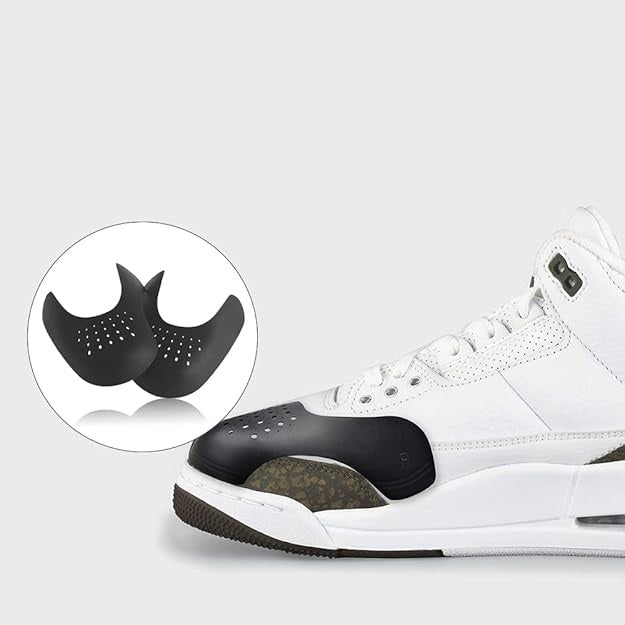 2 Paia Scudi per Scarpe Anti Piega Rughe Protezione Sneaker Shield Uomo e Donna
