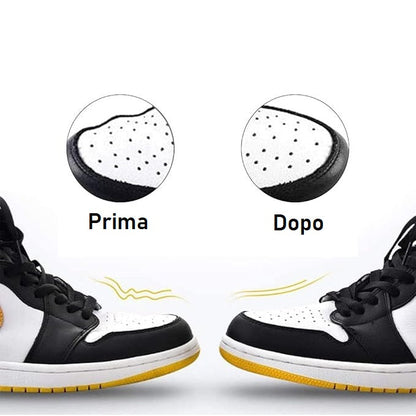2 Paia Scudi per Scarpe Anti Piega Rughe Protezione Sneaker Shield Uomo e Donna