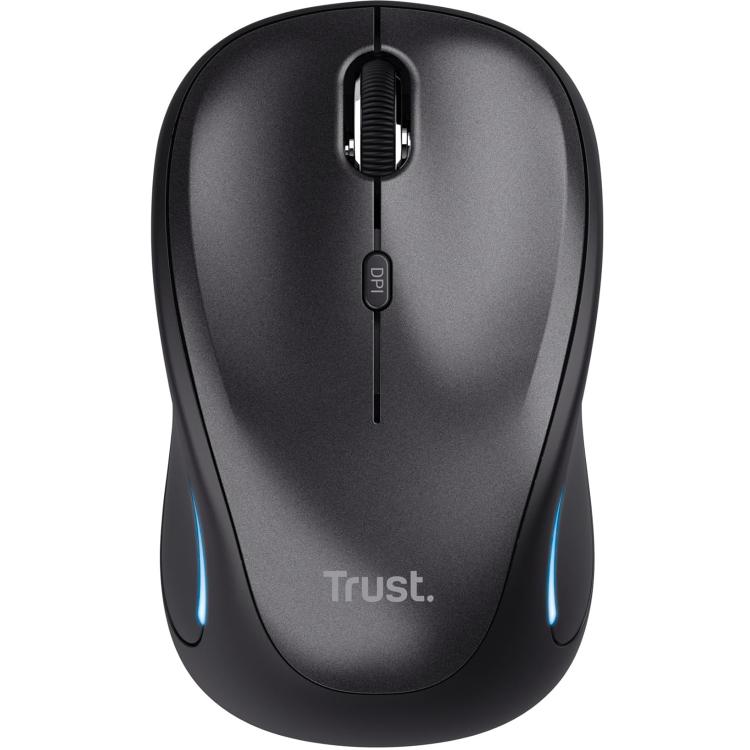 Trust Maus Yvi FX Beleuchtete LED RGB Kabellose Beidhändige Optische 1600 DPI Schwarz