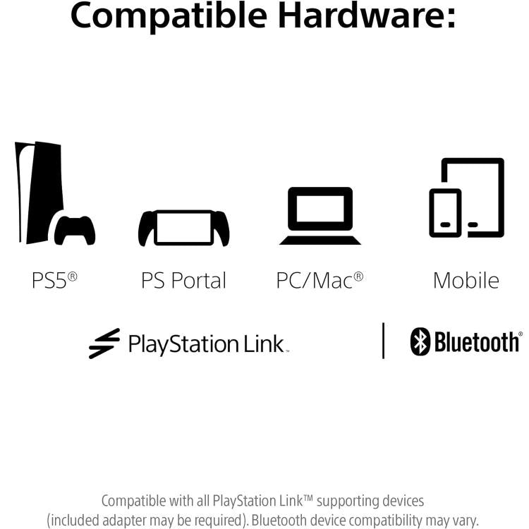 Sony Pulse Elite Playstation 5 Wireless-Kopfhörer mit Mikrofon PS5 Headset (Weiß)