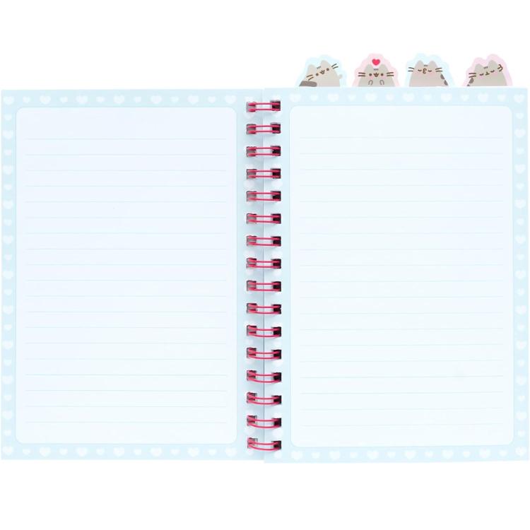 Notizbuch A5 (Pusheen the Cat Purrfect) Love Collection Ringbuch Gepunktet Unterteilt in Abschnitte mit 4 Trennern und Weichem Einband, 160 Seiten | Schulbedarf, Persönliches Tagebuch