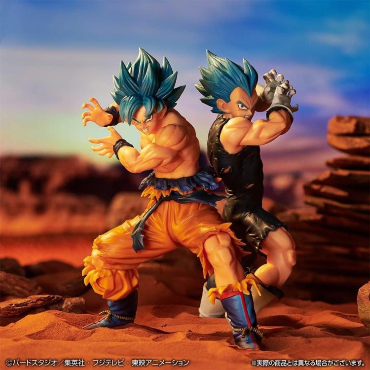 Bandai Dragon Ball Ichibansho Figur Super Saiyajin Gott Son Goku & SSGSS Vegeta 21cm