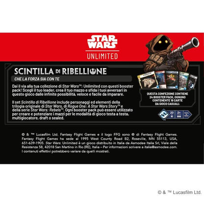 Star Wars Unlimited Scintilla der Rebellion Display 24 Booster Packs TCG De