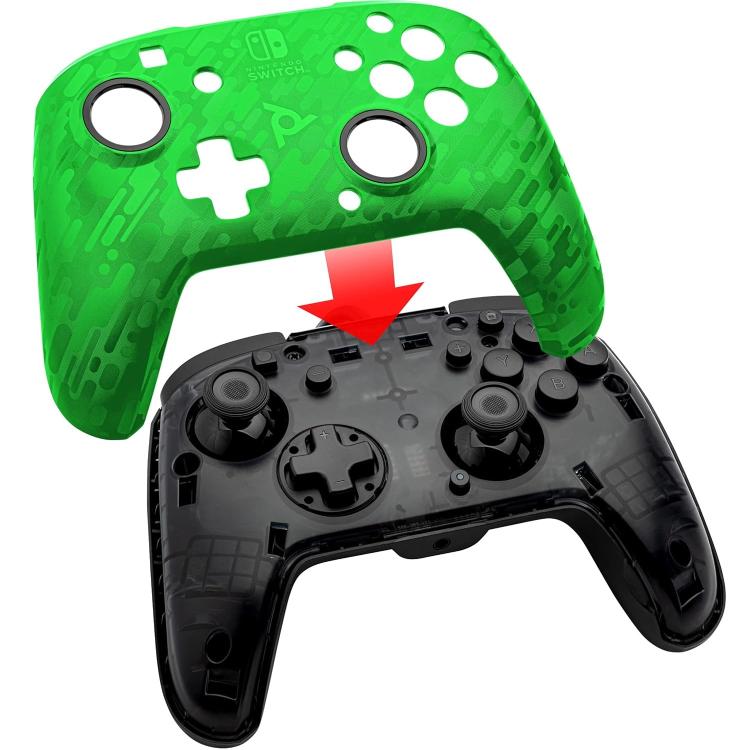 PDP Controller Wired Nintendo Switch Kabelgebunden Faceoff Deluxe Audio Grün