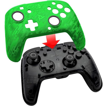 PDP Controller Wired Nintendo Switch Kabelgebunden Faceoff Deluxe Audio Grün