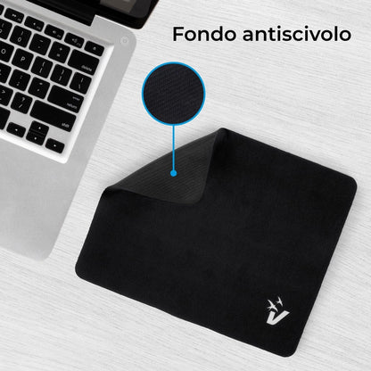 Vultech Tappetino Mouse Monocromatico Gomma Antiscivolo Mouse Pad Pc