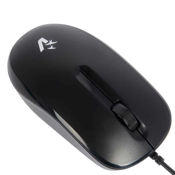 Vultech Essence USB-Maus mit Kabel, 3 Tasten, optisch, 1200 dpi, PC Laptop Desktop