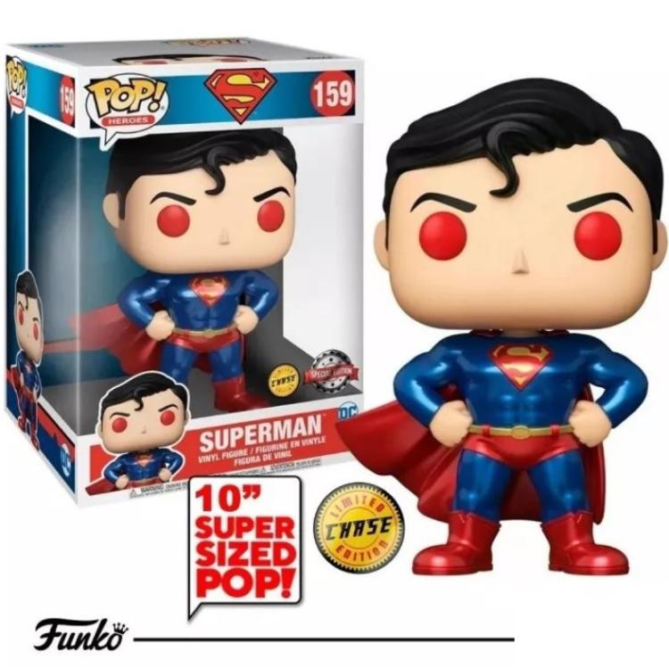 Funko Pop Heroes DC Comics 159 Superman (Chase) 25 cm Special Edition Figur