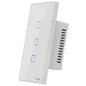 Sonoff Smart Wifi 3-Channel Switch Alexa Google Glass Plate 503 White