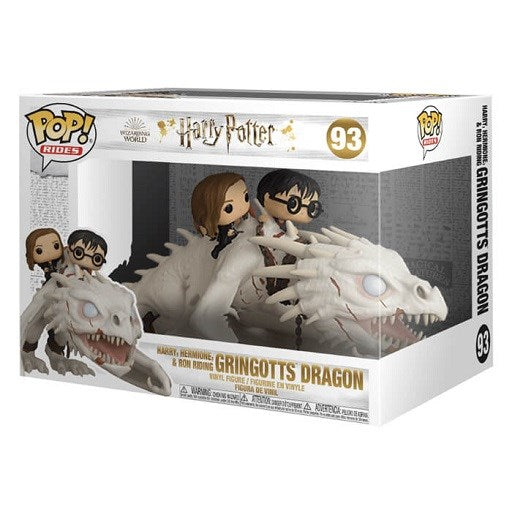 Funko Pop! Rides Harry Potter! (93) Gringotts Dragon W/ Harry Ron & Hermione