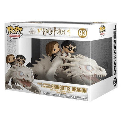 Funko Pop! Rides Harry Potter! (93) Gringotts Dragon W/ Harry Ron & Hermione