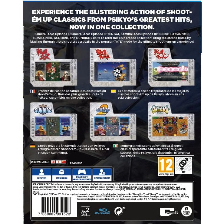 Psikyo Shooting Library (Vol 2) PS4 Videospiel PlayStation 4 Arcade Shoot 'Em Up