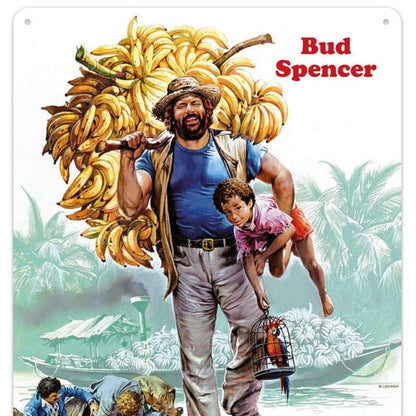 Blechschild "Eat More Bananas Joe" Bud Spencer 20x30cm Schild C300/011